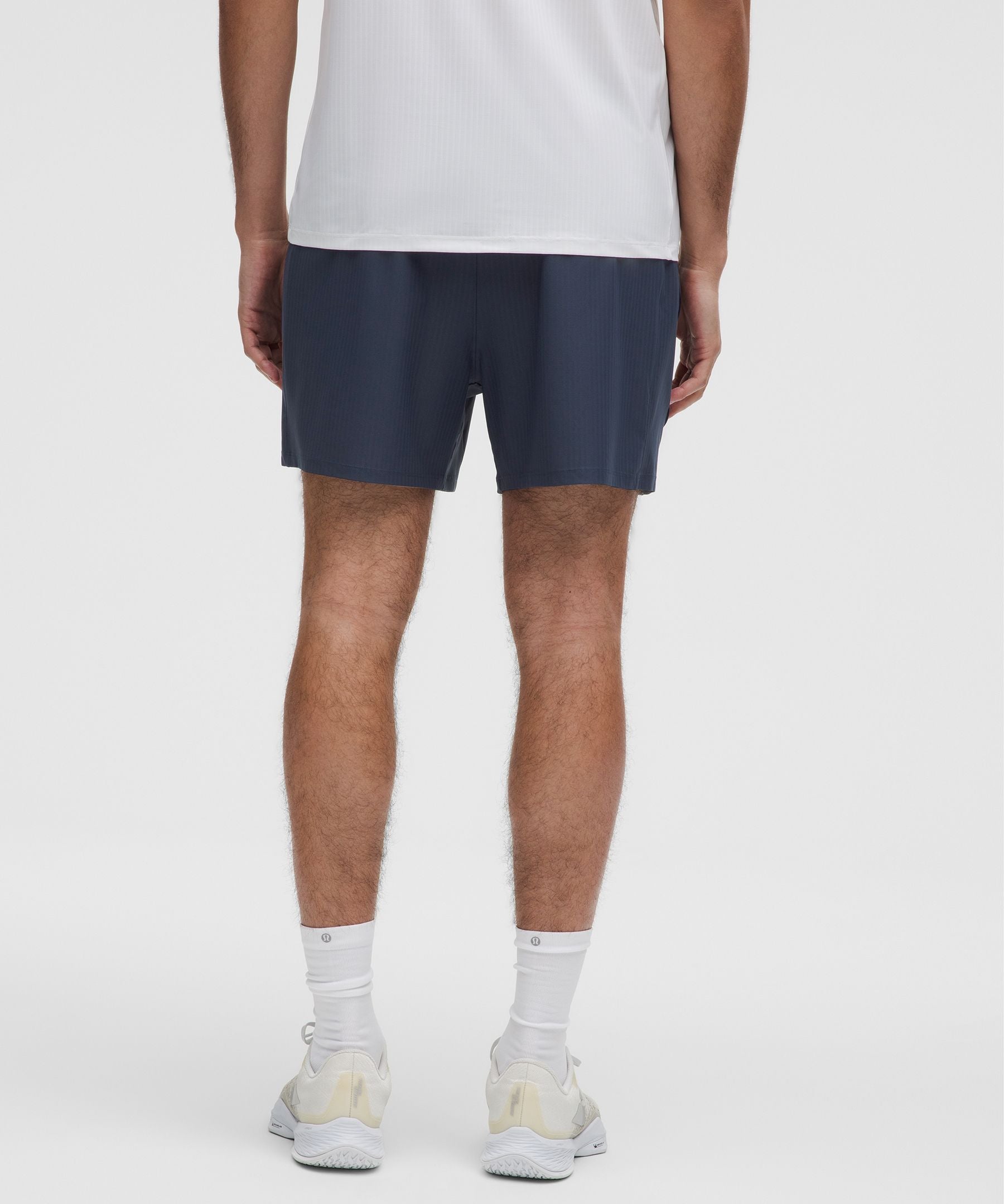 Lululemon Striped Mesh Tennis Short 5" Club Blue