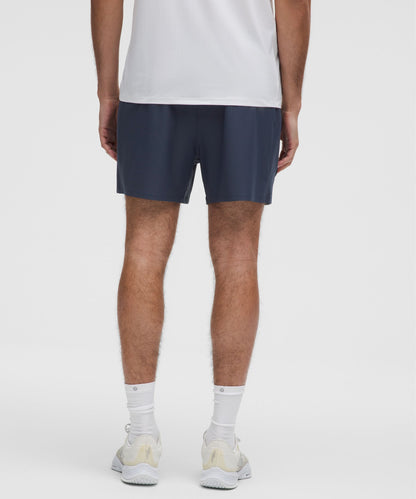 Lululemon Striped Mesh Tennis Short 5" Club Blue