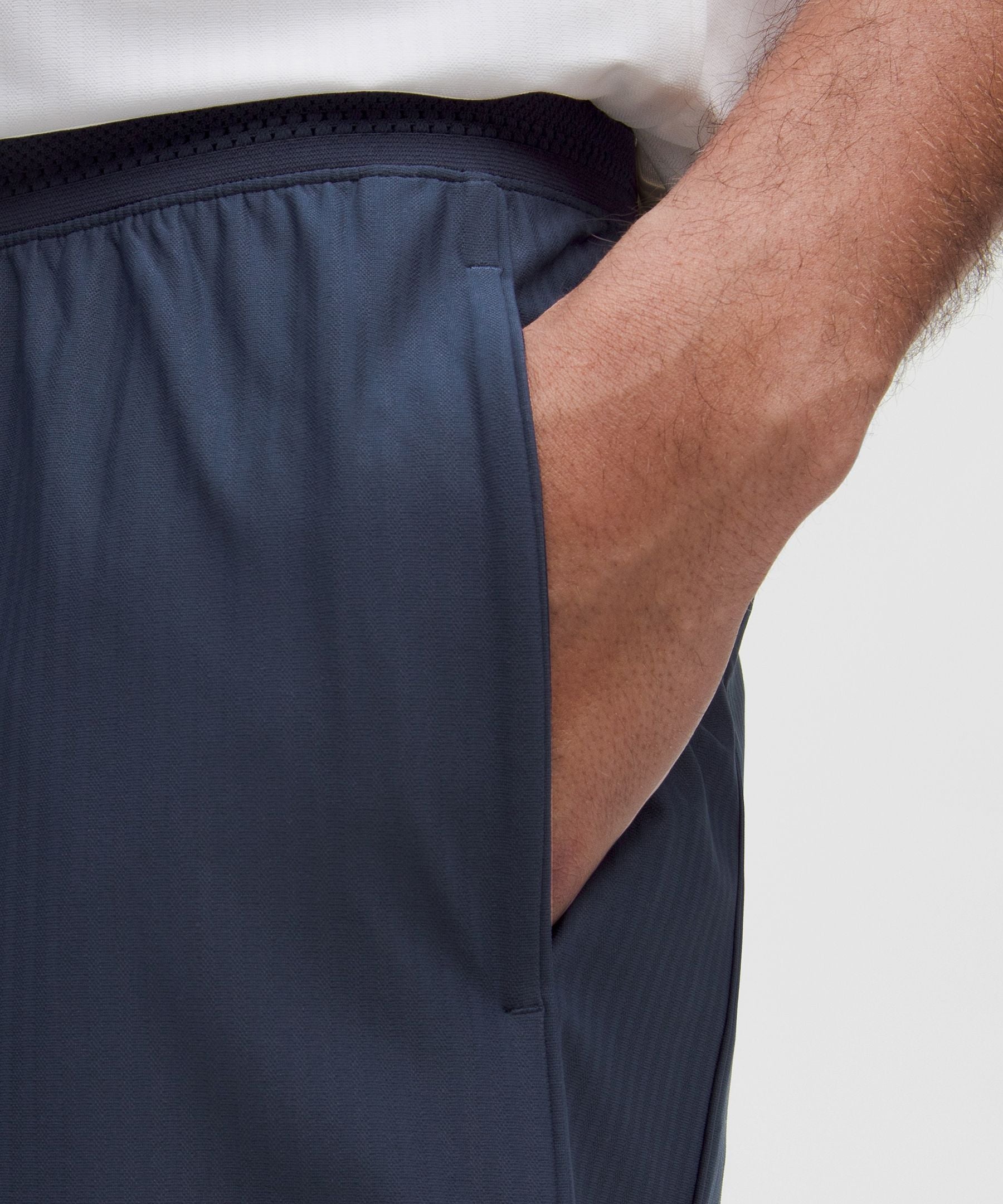 Lululemon Striped Mesh Tennis Short 5" Club Blue