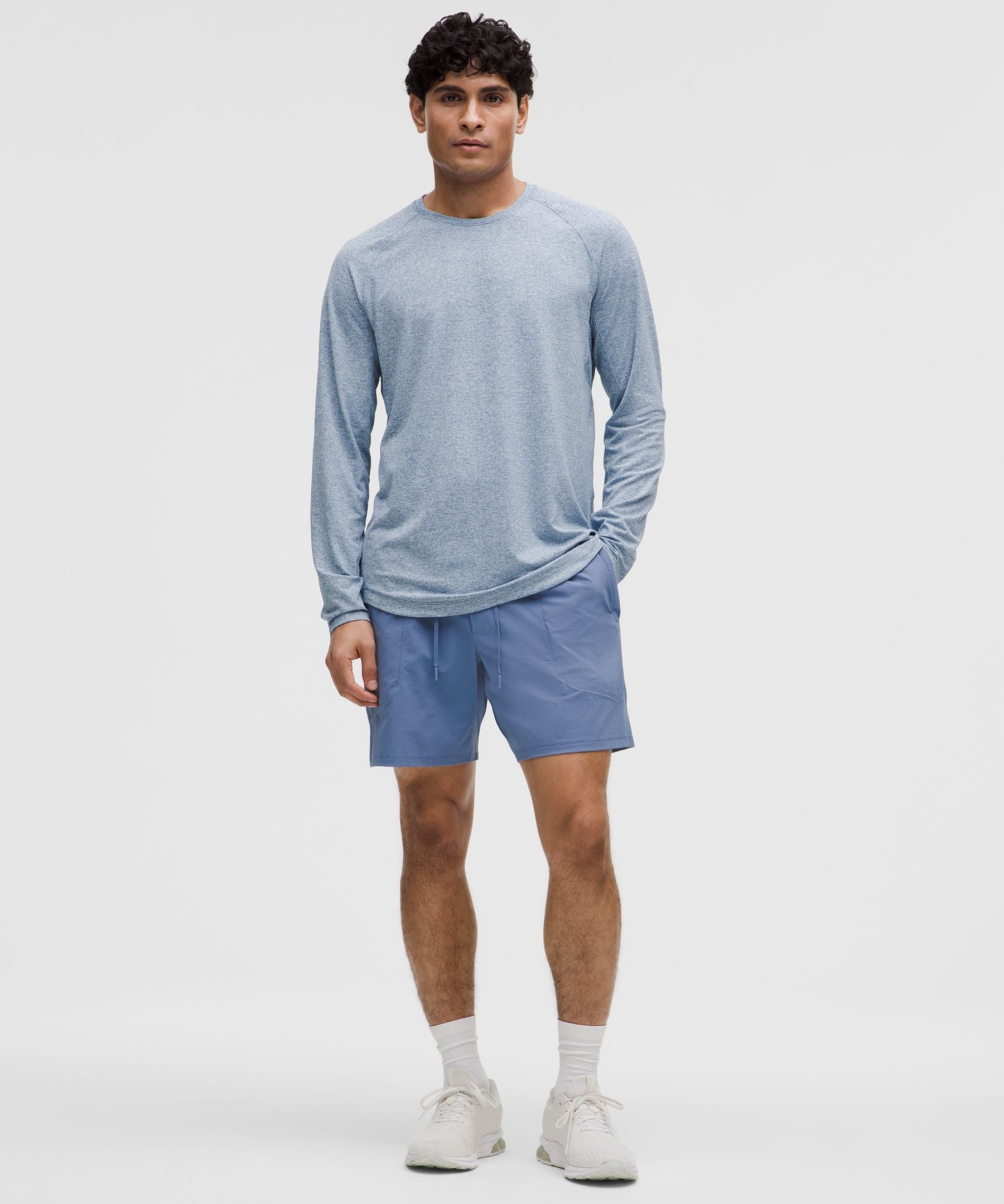 Lululemon License to Train Linerless Short 7" *Updated Washed Denim