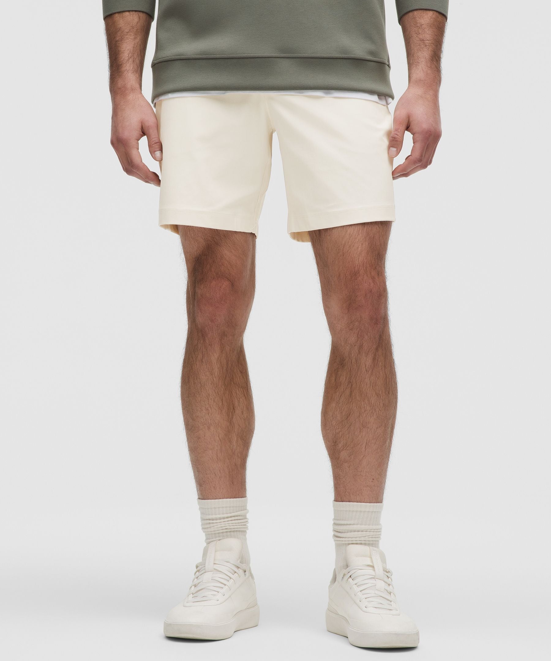 Lululemon ABC Classic-Fit Short 7" *Warpstreme Light Ivory