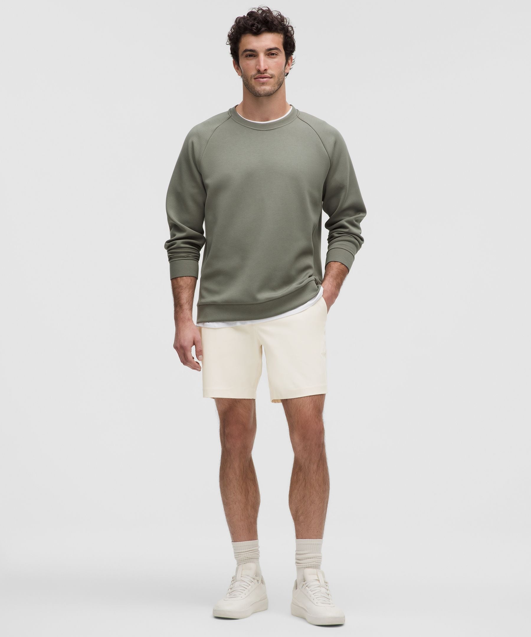 Lululemon ABC Classic-Fit Short 7" *Warpstreme Light Ivory