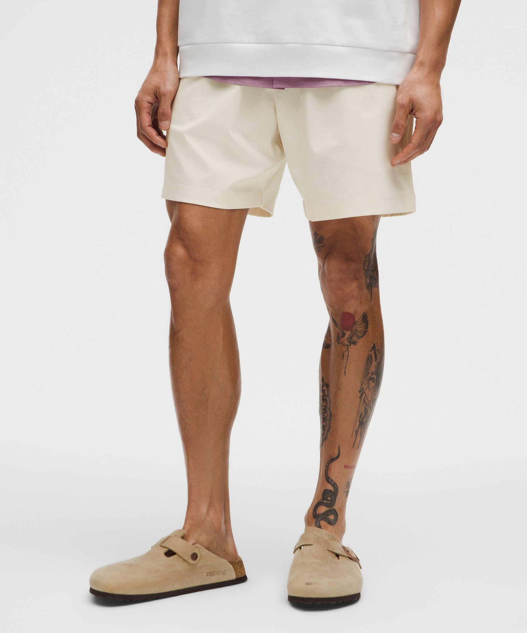 Lululemon ABC WovenAir Pull-On Short 7" Light Ivory