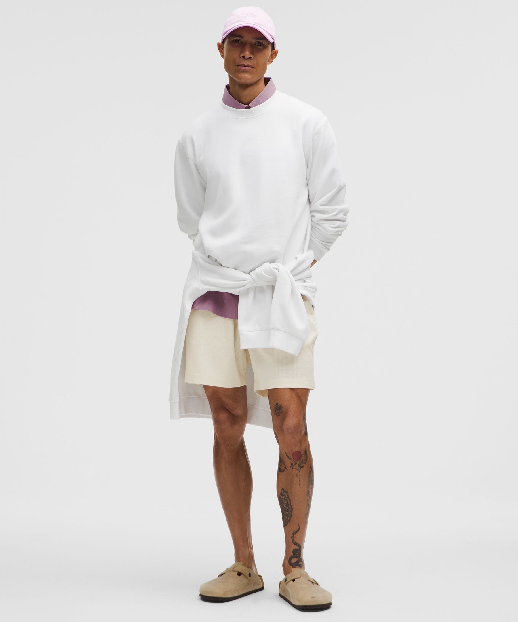 Lululemon ABC WovenAir Pull-On Short 7" Light Ivory