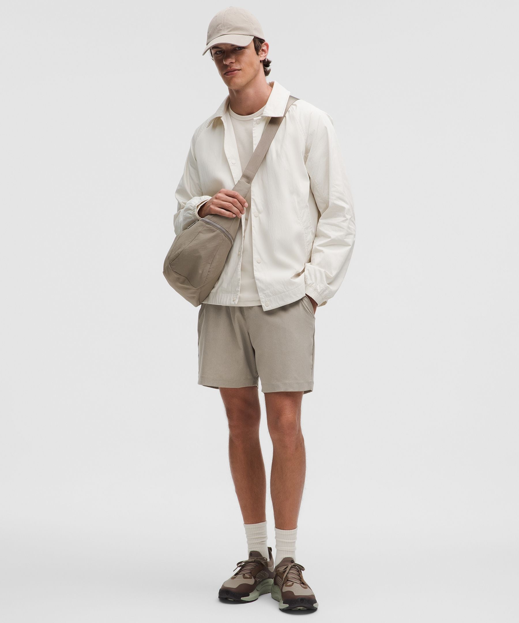 Lululemon ABC WovenAir Pull-On Short 7" Warm Ash Grey