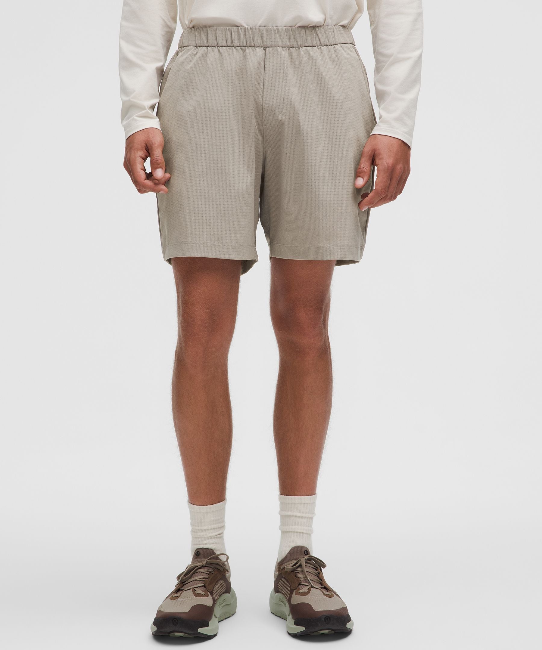 Lululemon ABC WovenAir Pull-On Short 7" Warm Ash Grey