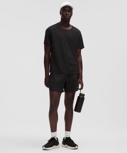Lululemon Mile Maker Reflective Linerless Short 6" Black