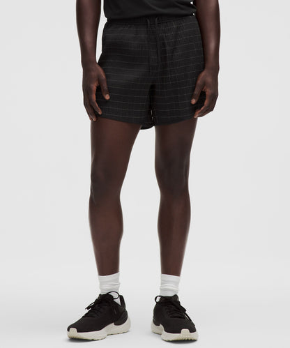 Lululemon Mile Maker Reflective Linerless Short 6" Black