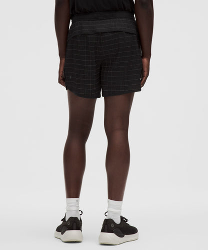 Lululemon Mile Maker Reflective Linerless Short 6" Black