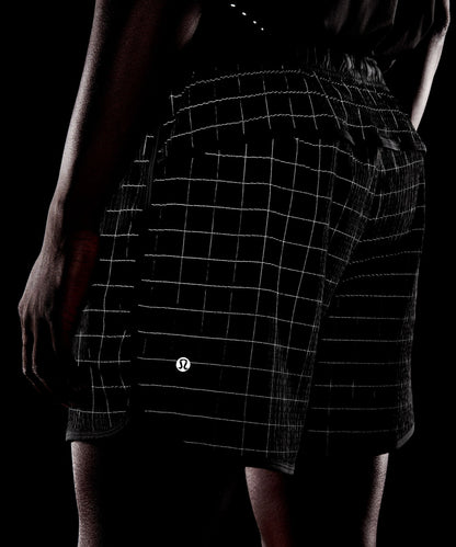 Lululemon Mile Maker Reflective Linerless Short 6" Black