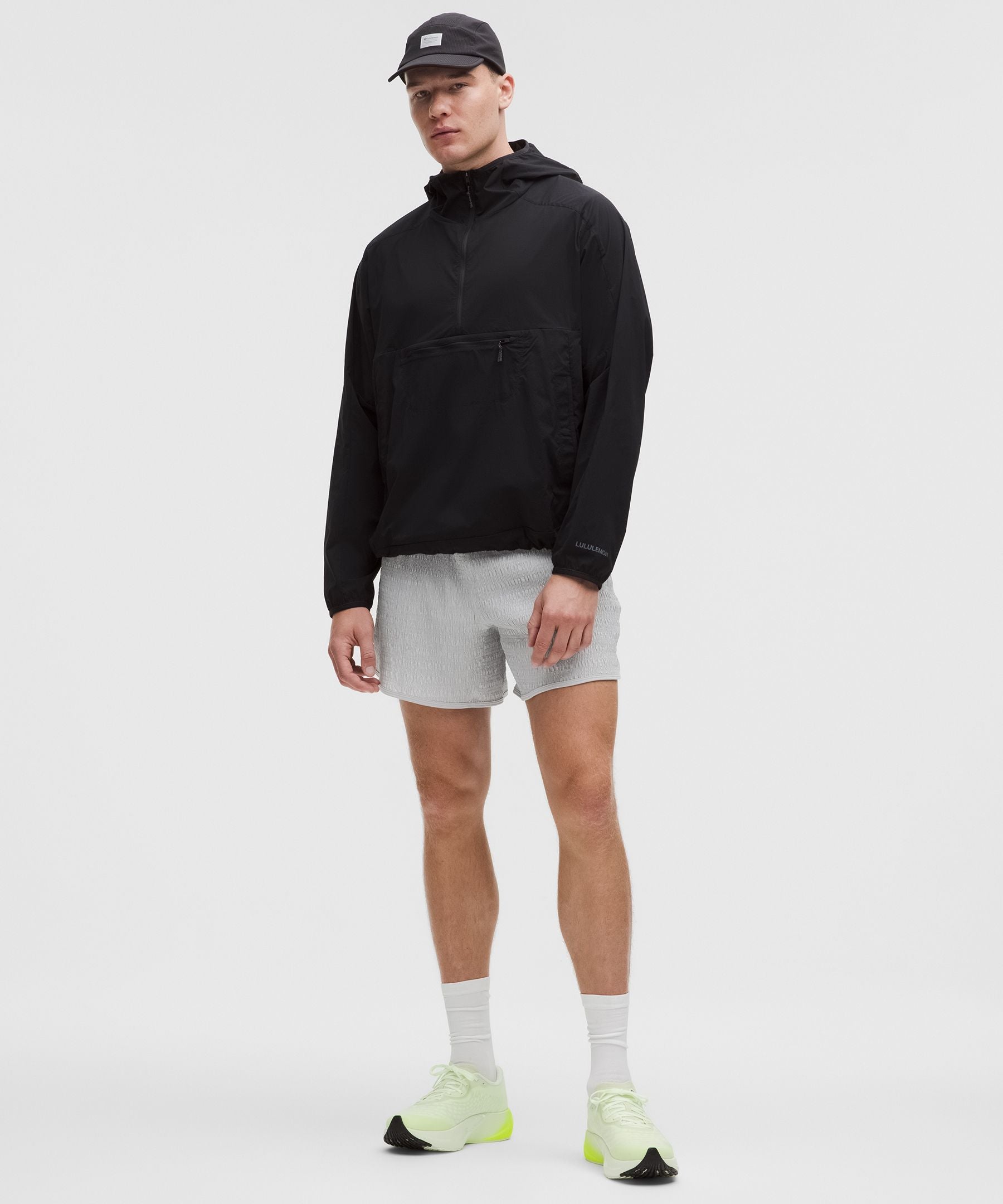 Lululemon Mile Maker Reflective Linerless Short 6" Silver Drop