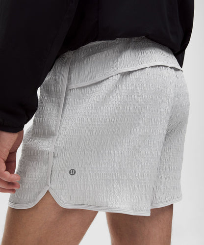 Lululemon Mile Maker Reflective Linerless Short 6" Silver Drop