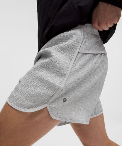 Lululemon Mile Maker Reflective Linerless Short 6" Silver Drop