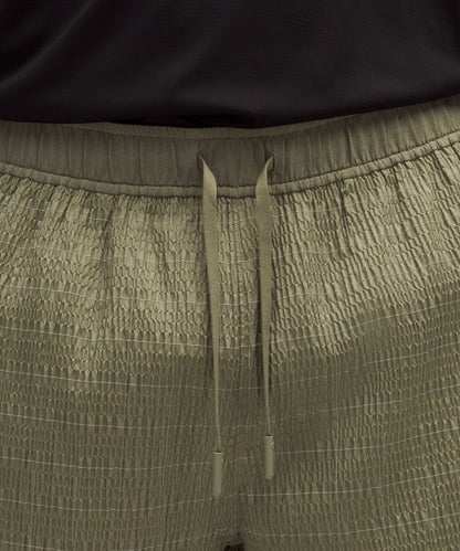Lululemon Mile Maker Reflective Linerless Short 6" Bay Leaf