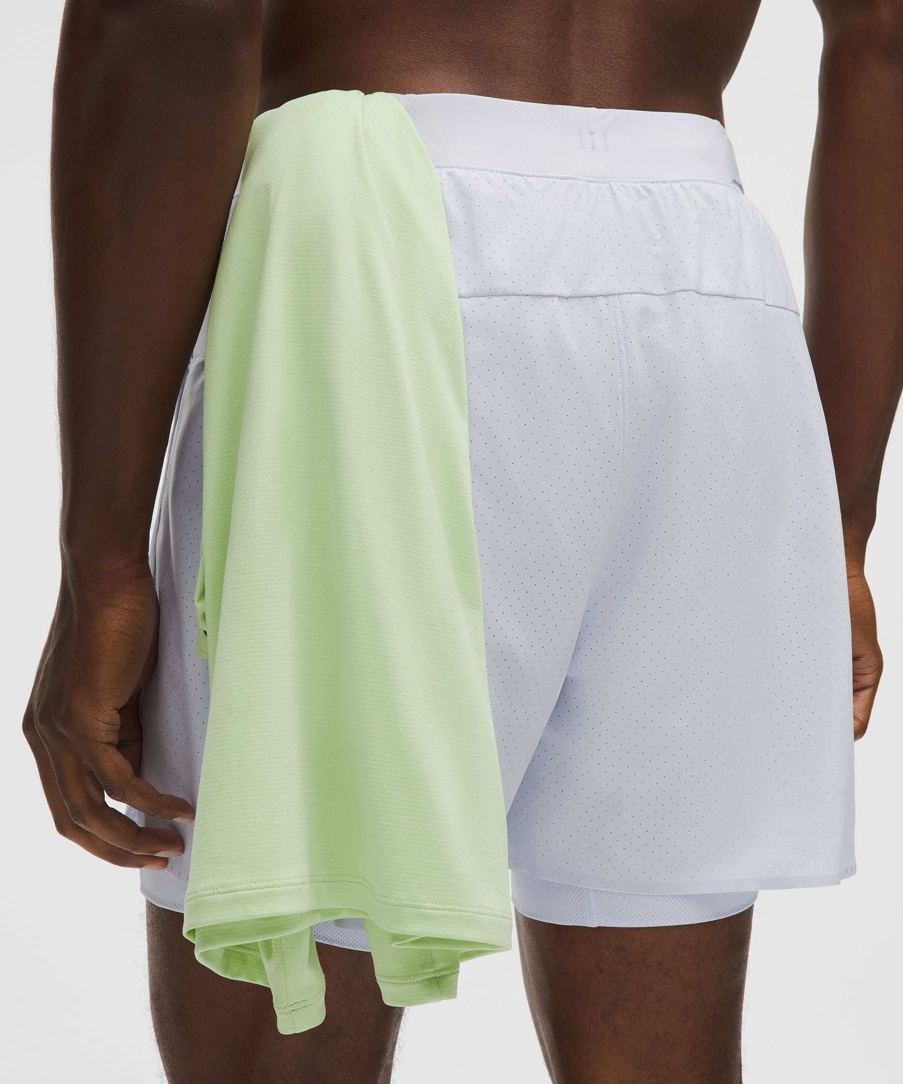 Lululemon Fast and Free Lined Running Short 5" Serene Blue