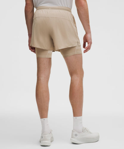 Lululemon Perforated Lined Running Short 5"