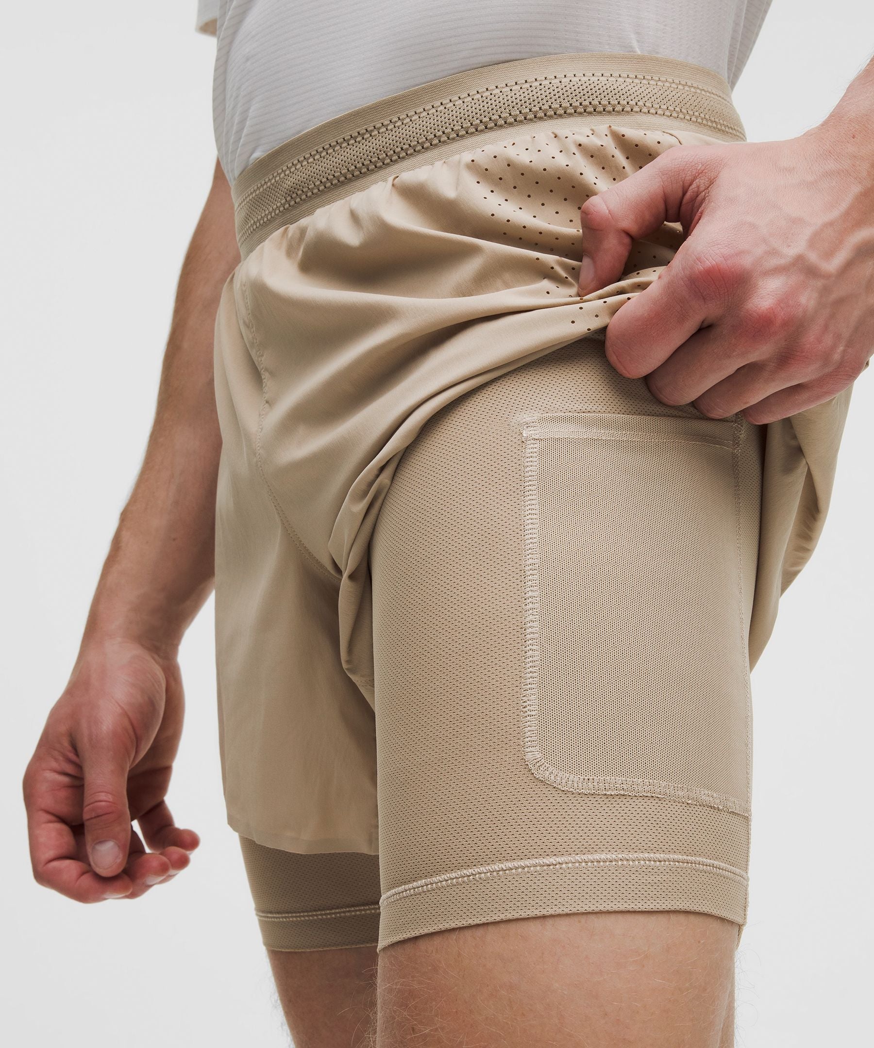 Lululemon Perforated Lined Running Short 5"