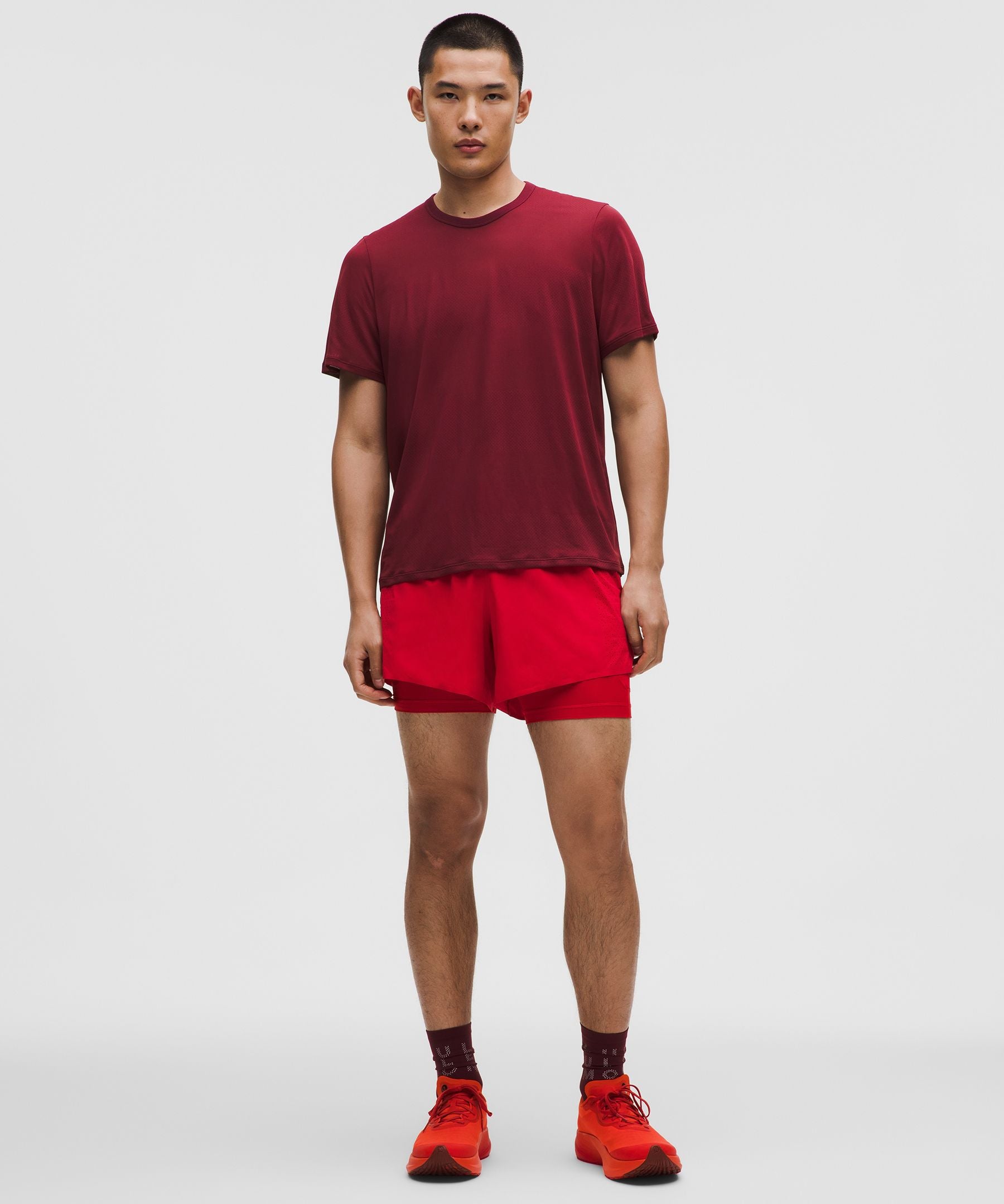 Lululemon Perforated Lined Running Short 5"