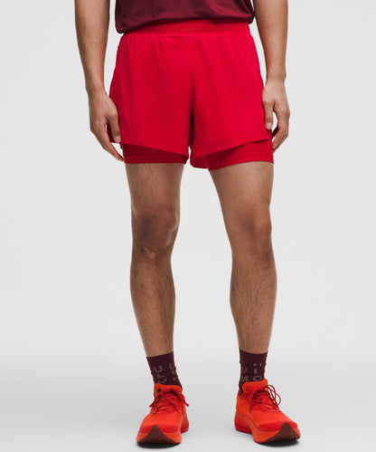 Lululemon Perforated Lined Running Short 5"