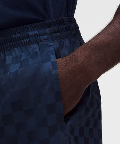 Lululemon Checkerboard Satin Linerless Gym Short 7"