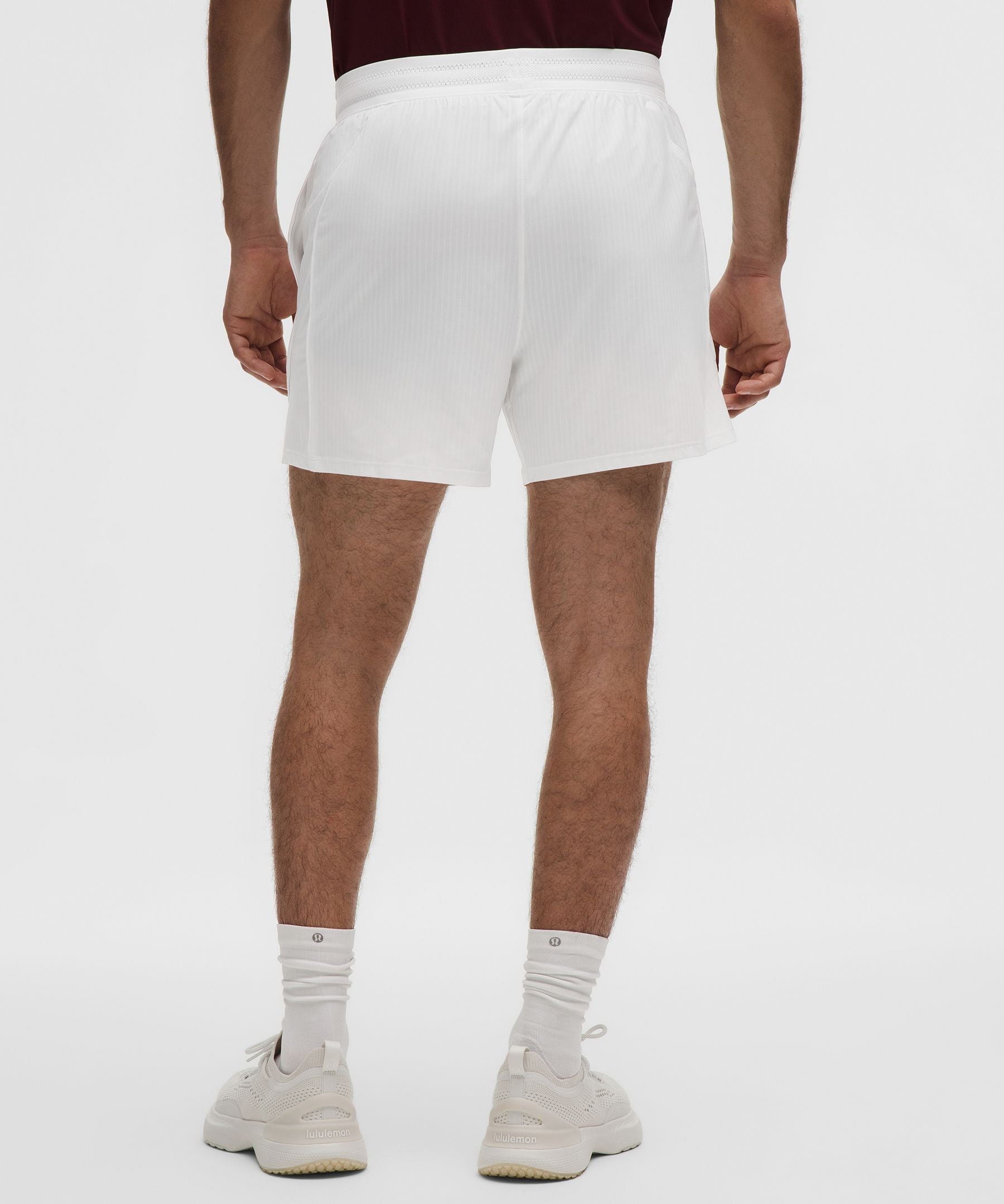 Lululemon Striped Mesh Tennis Short 5"