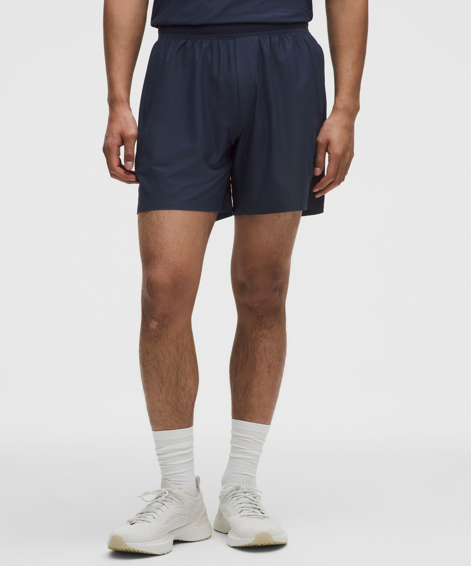 Lululemon Striped Mesh Tennis Short 7"
