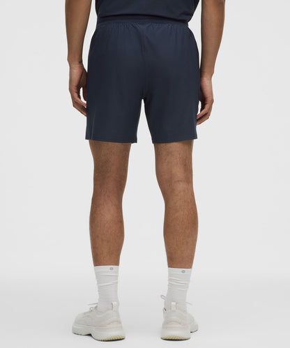Lululemon Striped Mesh Tennis Short 7"