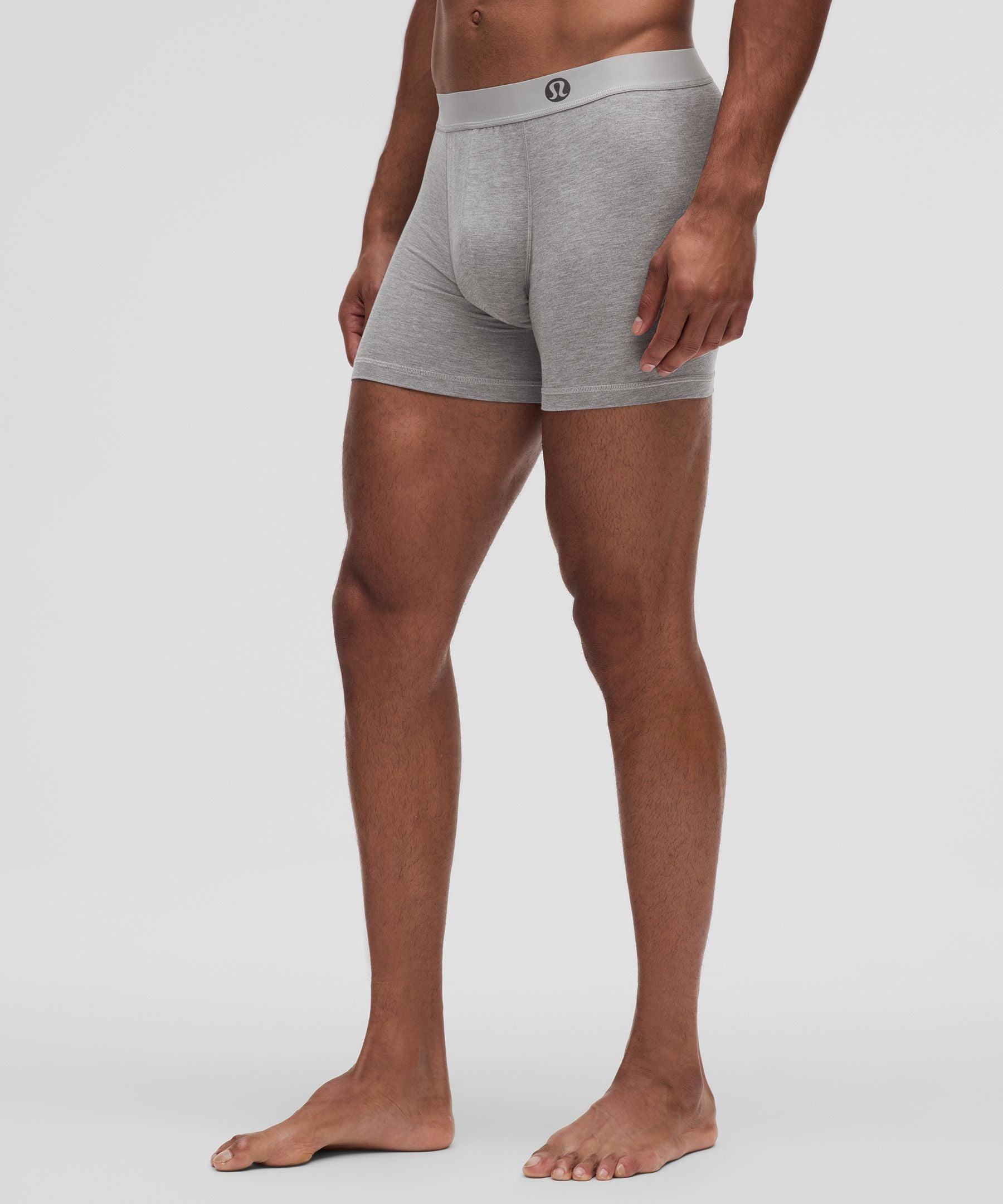 Lululemon Always In Motion Boxer 5" *3 Pack Heathered Core Medium Grey/Heathered Core Medium Grey/Heathered Core Medium Grey