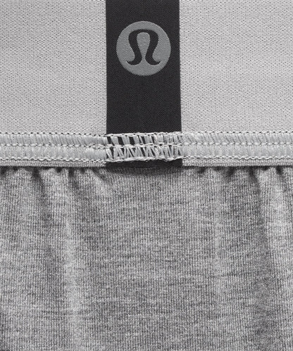Lululemon Always In Motion Boxer 5" *3 Pack Heathered Core Medium Grey/Heathered Core Medium Grey/Heathered Core Medium Grey
