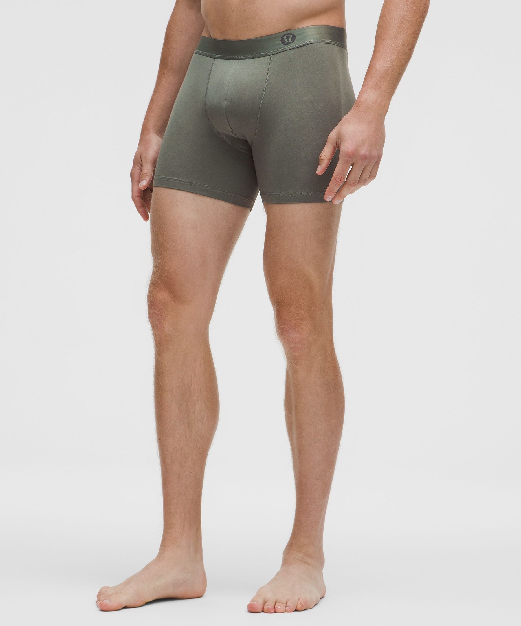 Lululemon Always In Motion Boxer 5" *3 Pack Palm Deco/Warm Ash Grey/Sheer Oak