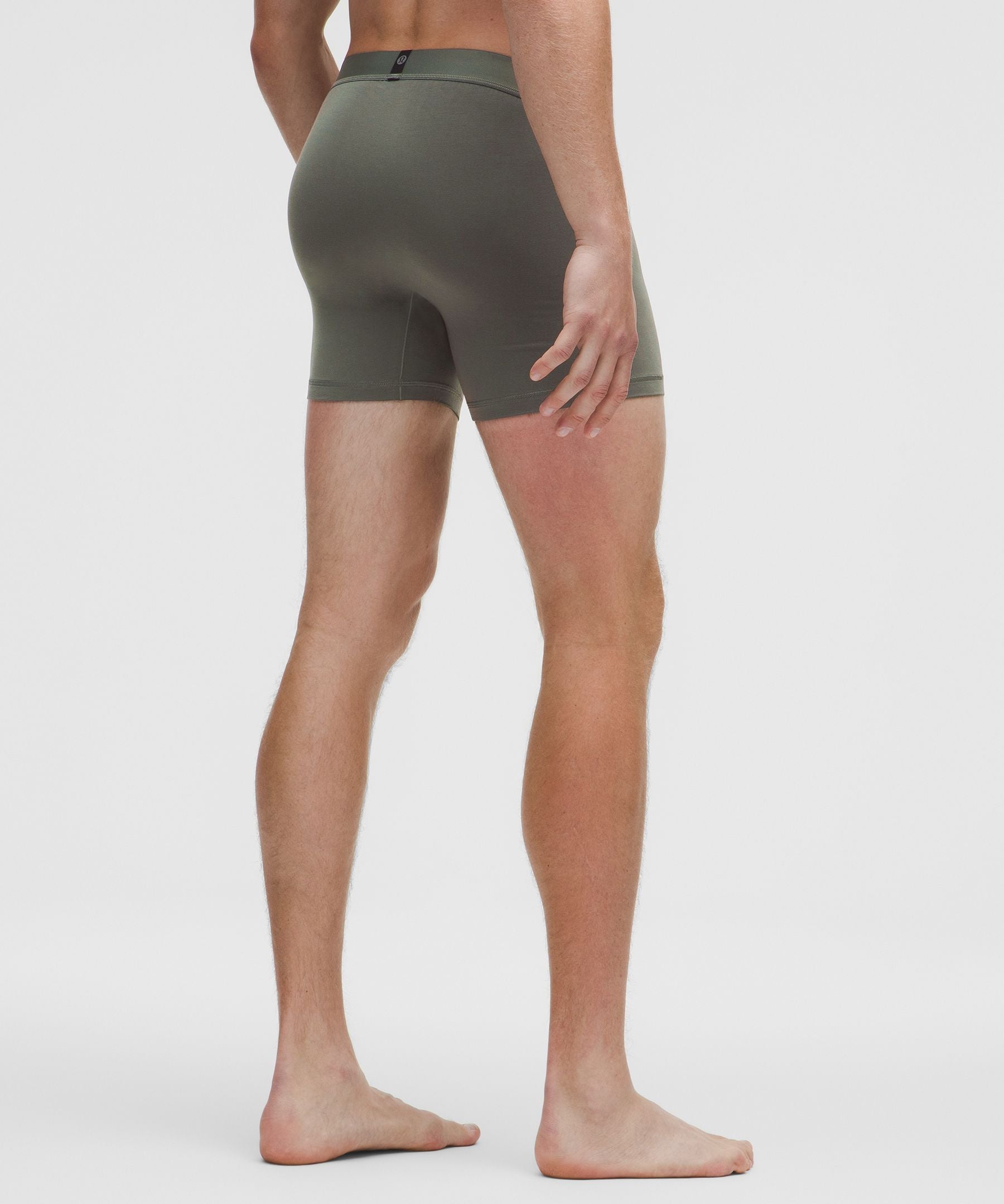 Lululemon Always In Motion Boxer 5" *3 Pack Palm Deco/Warm Ash Grey/Sheer Oak