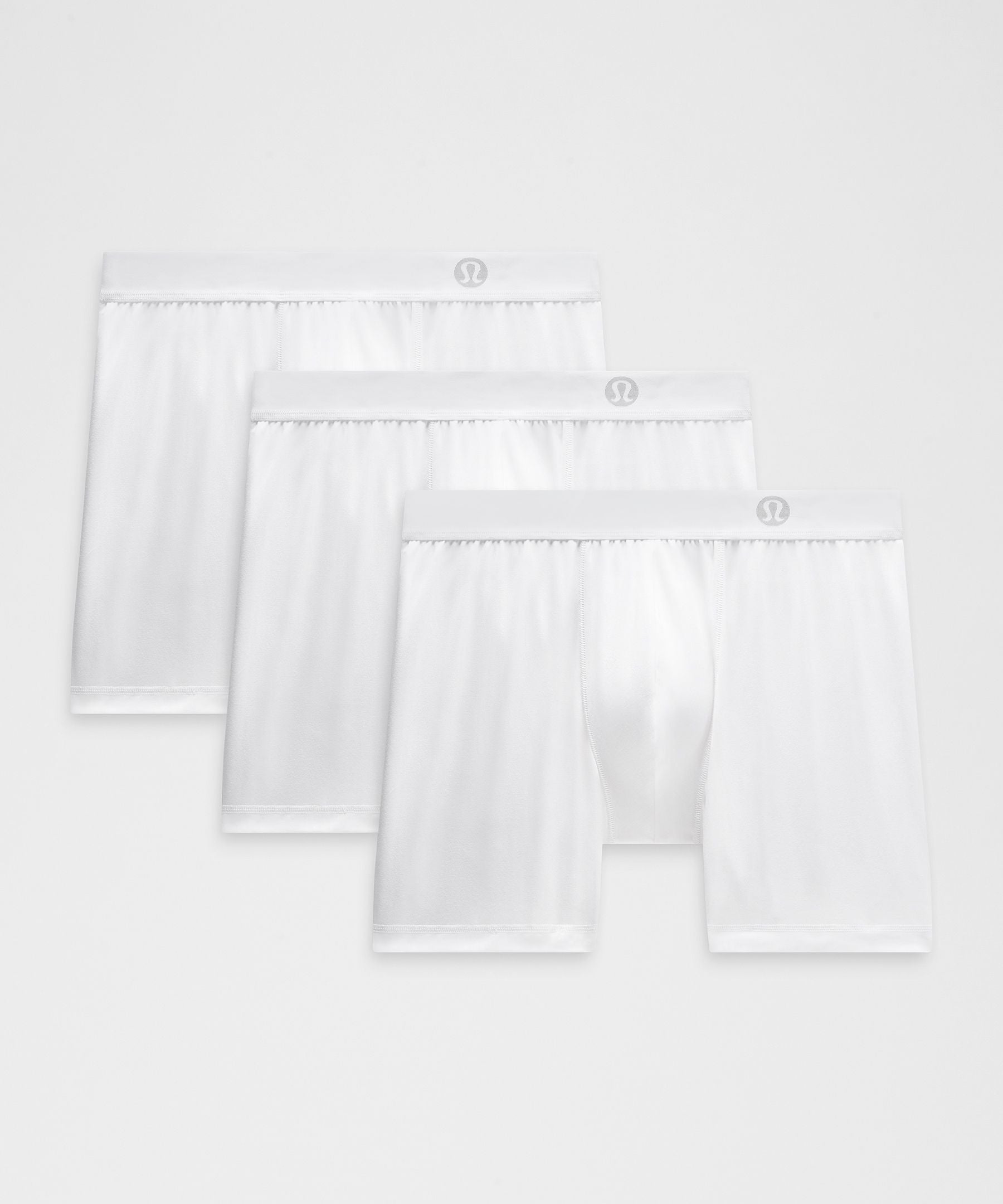 Lululemon Always In Motion Boxer 5" *3 Pack White/White/White