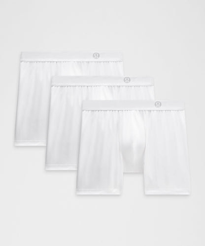 Lululemon Always In Motion Boxer 5" *3 Pack White/White/White
