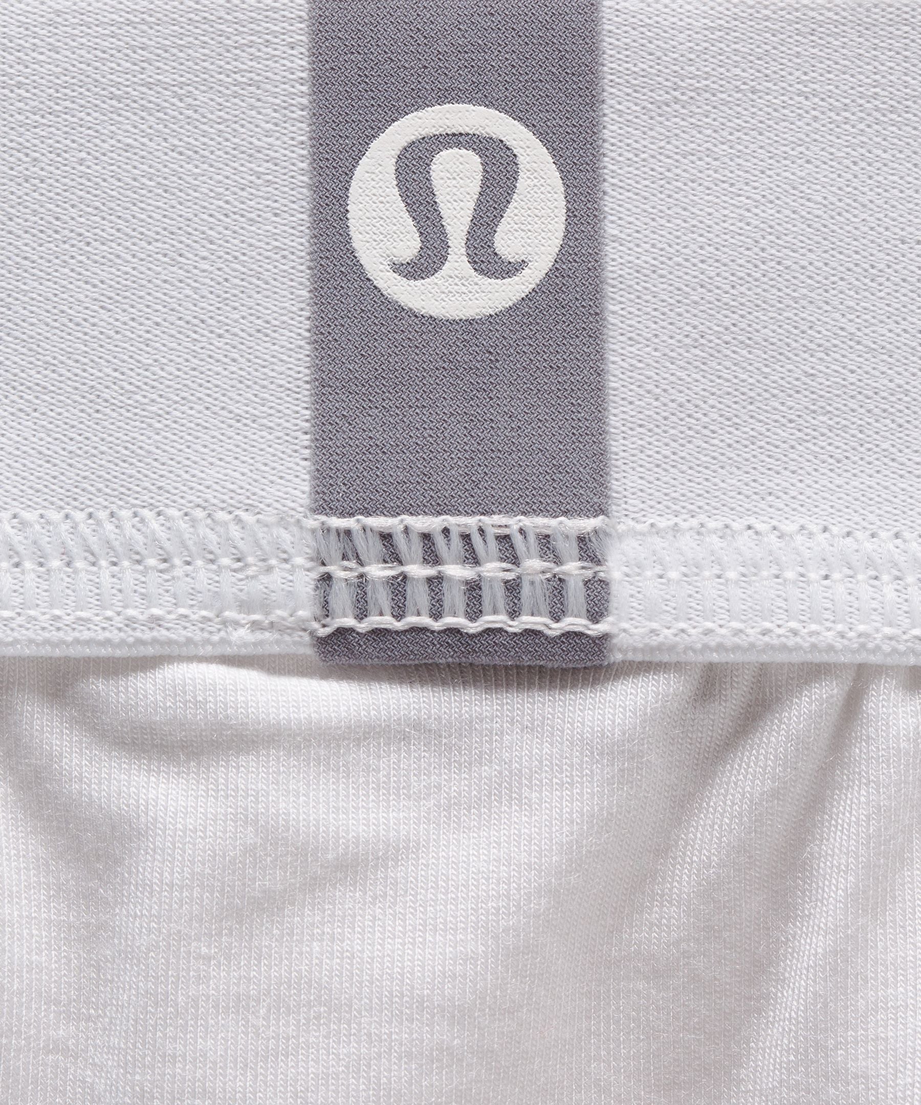 Lululemon Always In Motion Boxer 5" *3 Pack White/White/White