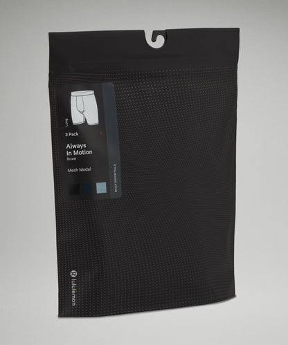 Lululemon Always In Motion Long Mesh Boxer 7" *3 Pack