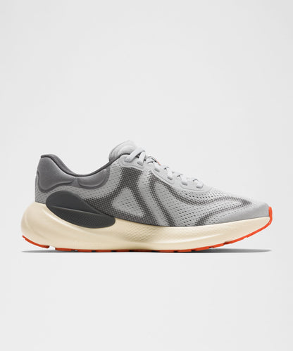 Lululemon Men's Beyondfeel Running Shoe Silver Drop/Light Ivory/Sunburst Orange