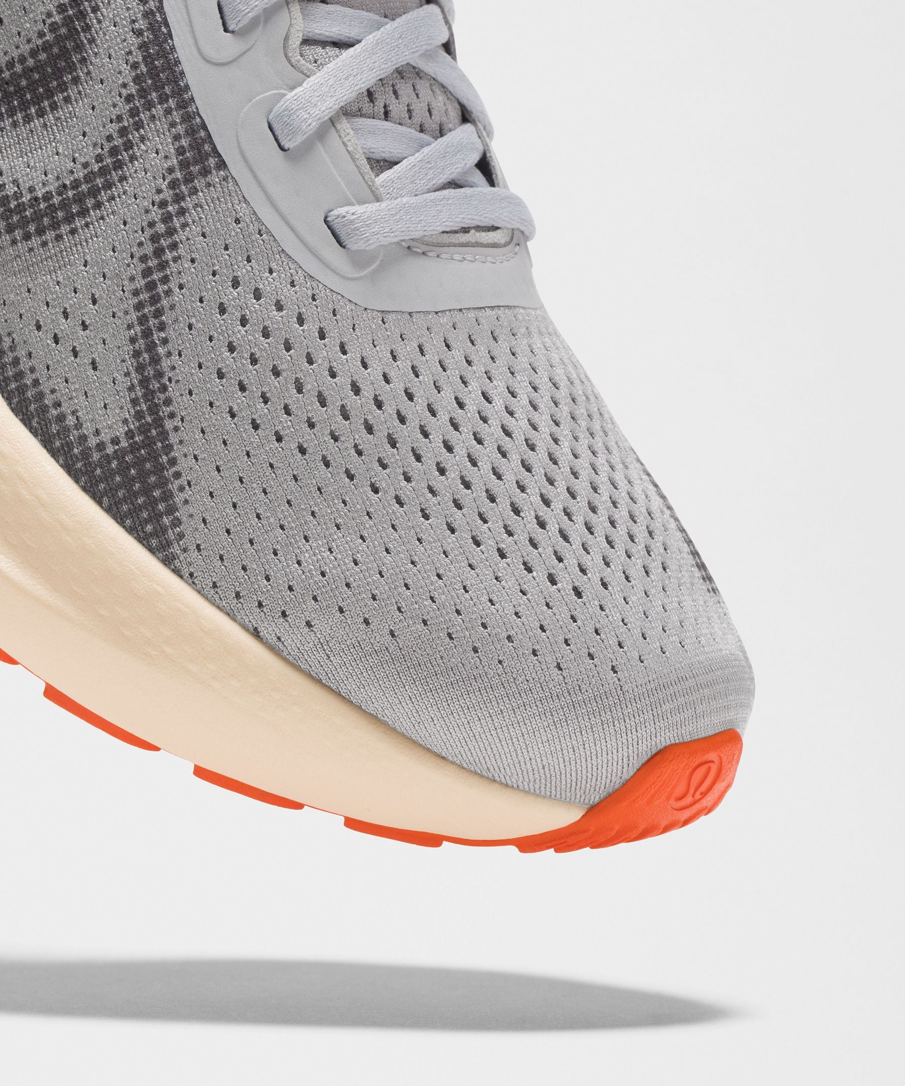 Lululemon Men's Beyondfeel Running Shoe Silver Drop/Light Ivory/Sunburst Orange