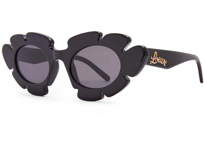 loewe flower sunglasses in injected nylon black (g000270x03 1100)