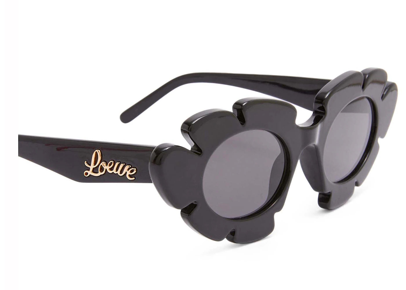 loewe flower sunglasses in injected nylon black (g000270x03 1100)