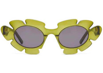 loewe flower sunglasses in injected nylon cactus green (g000270x03 4510)