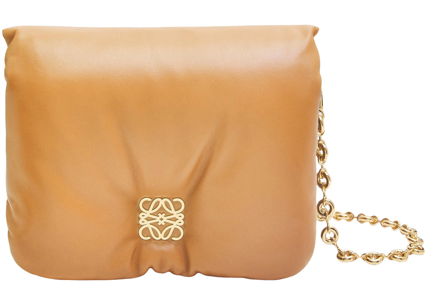 Loewe Puffer Goya Shoulder Bag Camel