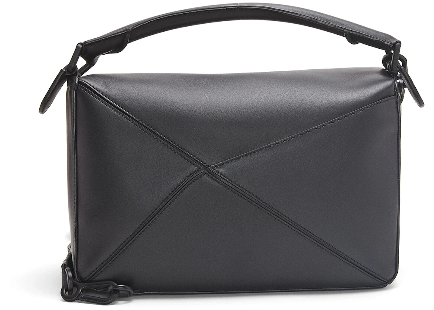 Loewe Puzzle Bag In Satin Calfskin Black