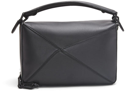 Loewe Puzzle Bag In Satin Calfskin Black