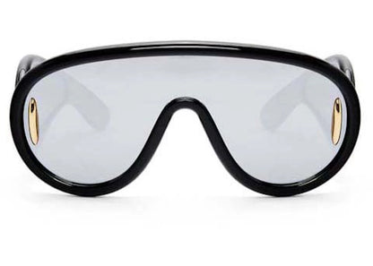 loewe wave mask sunglasses black (g000487x01 1100)