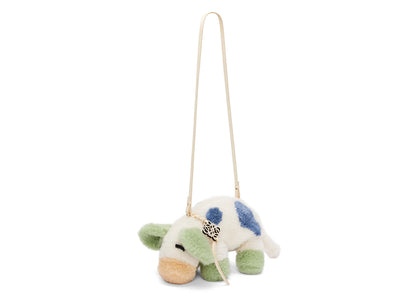 Loewe X Howls Cow Bag In Shearling White