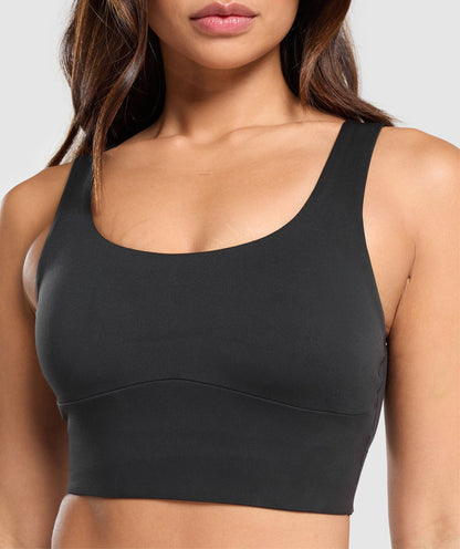 Women's Gymshark Longline Sports Bra Black