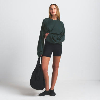 Skims Nikeskims Airy V-Neck Oversized Long Sleeve Top Dark Teal