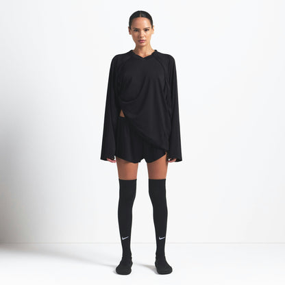 Skims Nikeskims Airy V-Neck Oversized Long Sleeve Top Obsidian