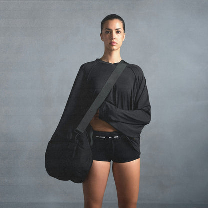 Skims Nikeskims Airy V-Neck Oversized Long Sleeve Top Obsidian