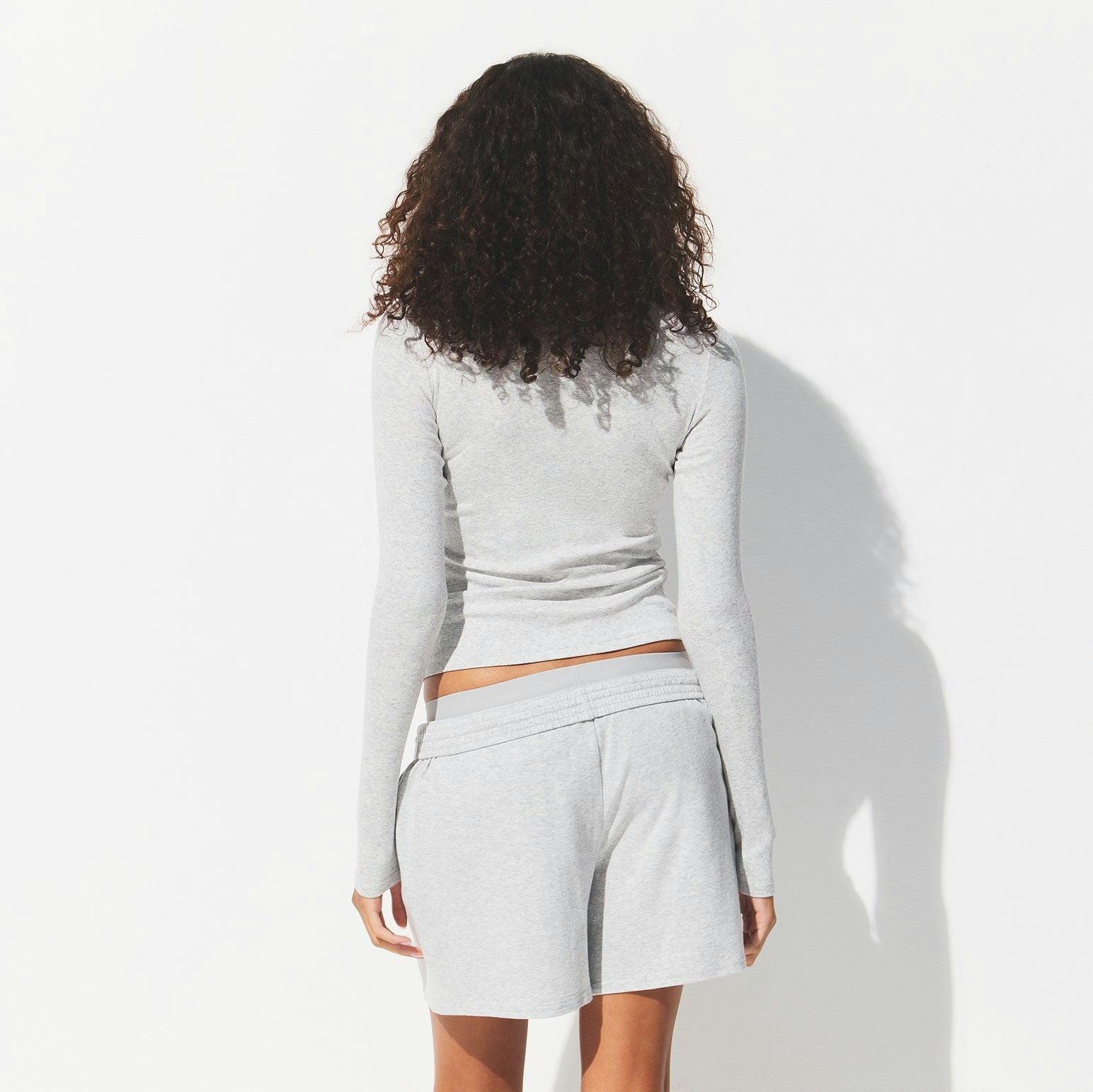 DROP NEEDLE POINTELLE LONG SLEEVE TOP